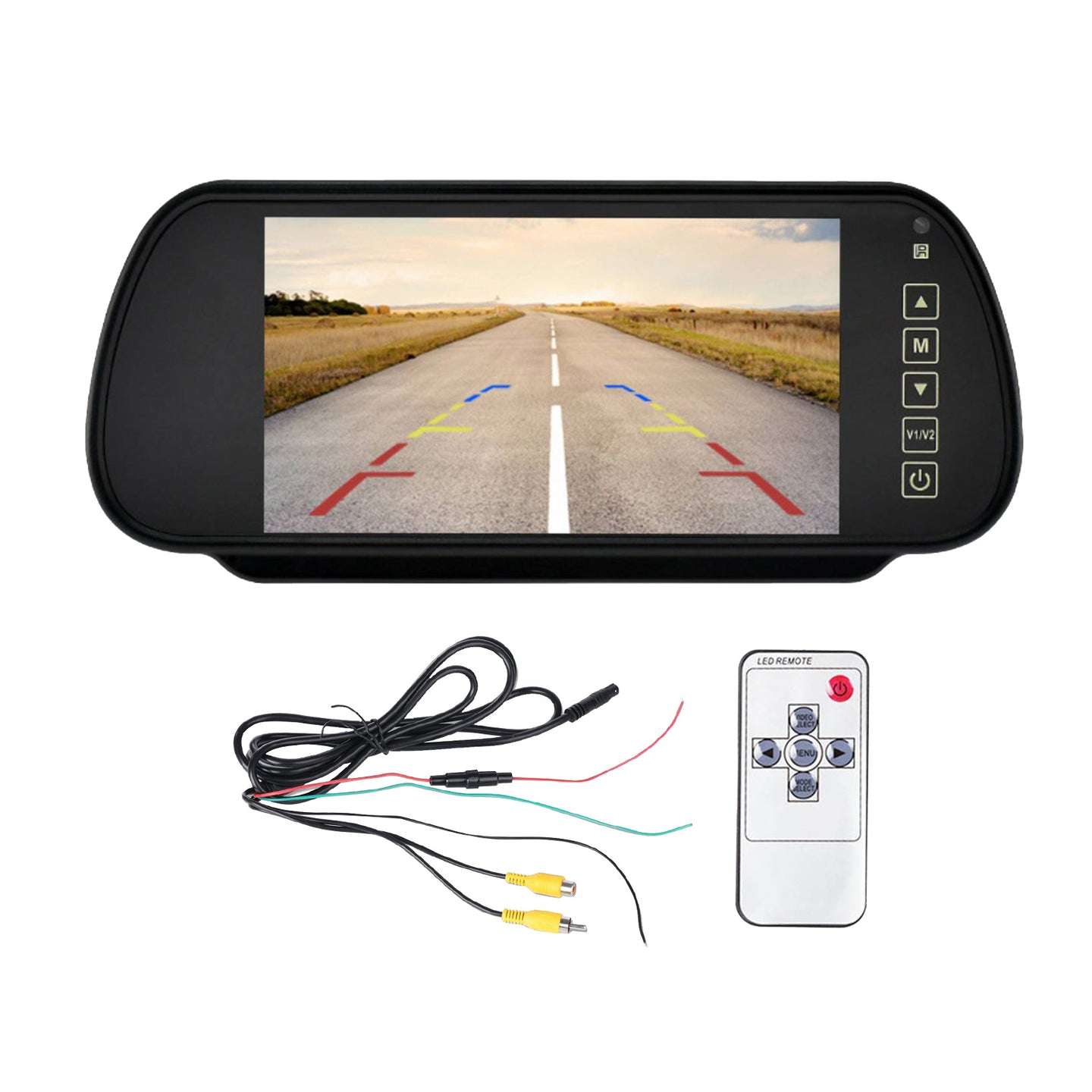 {{ 7 inch  Parking Rear View Monitor Mirror Screen Suitable for Truck Reversing Camera }} - Buy Car Parts Online at {{ Kaka Auto Parts }}.