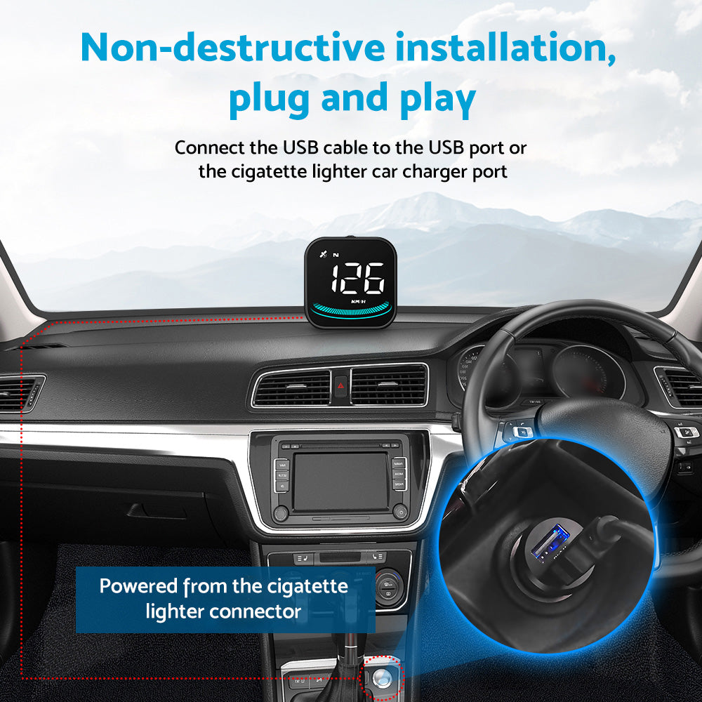 Digital Speedometer Universal GPS HUD Head-Up Display Suitable For Car With MPH & Overspeed Alarm
