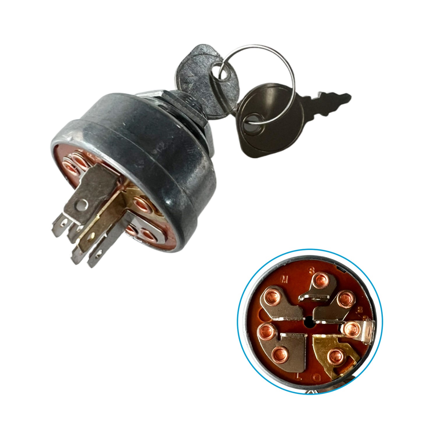 Ignition Switch 6-Pin Suitable For John Deere / Toro / Ferris / Scag Mowers 692318 / 493625 / 1396