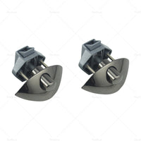 {{ 2x Zinc Alloy Half Moon Handle Push Lock Knob For Camper RV Kitchen Cabin Black }} - Buy Car Parts Online at {{ Kaka Auto Parts }}.