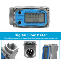 {{ 1/1.5/2 inch Turbine Digital Diesel Water Fuel Flow Meter Oval Gear Flow Gauge }} - Buy Car Parts Online at {{ Kaka Auto Parts }}.