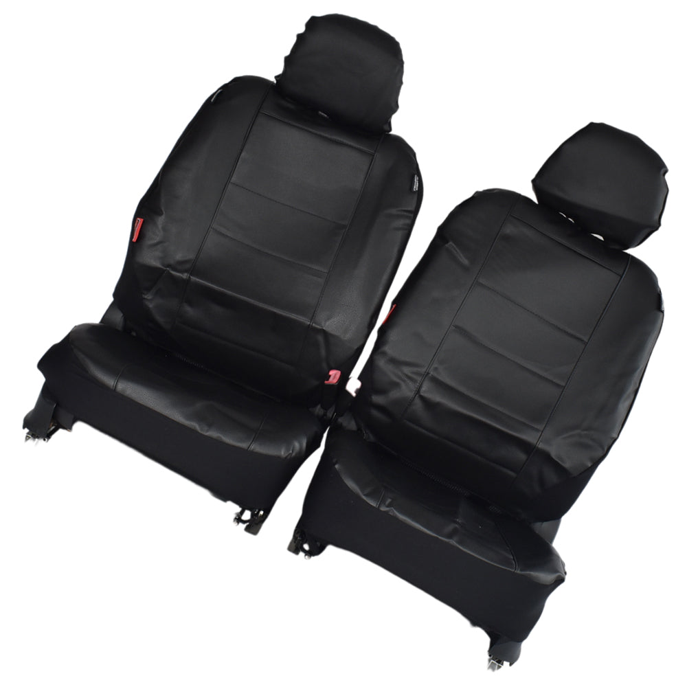 {{ Leather Look Seat Covers Black Suitable For Mazda BT-50 Single Cab 2011-2020 }} - Buy Car Parts Online at {{ Kaka Auto Parts }}.