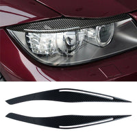Carbon Fiber Headlight Eyebrow/Eyelids Cover Trim Suitable For BMW E90/E91 328i & 335i