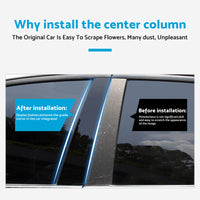 6x Black Pillar Post Cover Trims Suitable For Jeep Grand Cherokee 2011-2021