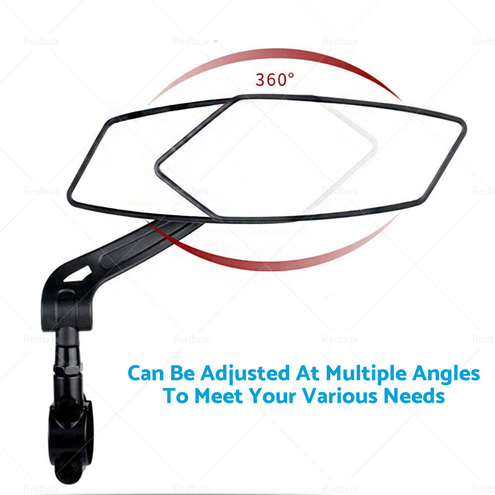{{ Bicycle Bike Cycle Handlebar Rear View Mirrors Rearview Rectangle Back Mirror }} - Buy Car Parts Online at {{ Kaka Auto Parts }}.