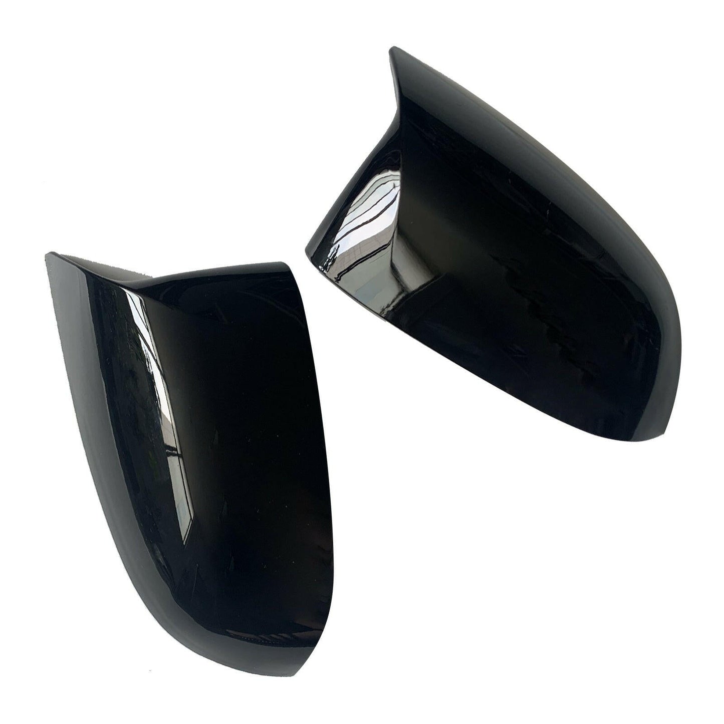 2x Black Rear Mirror Cover Caps Suitable For BMW X3 G01 / X4 G02 / X5 G05 / X6 G06