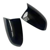 2x Black Rear Mirror Cover Caps Suitable For BMW X3 G01 / X4 G02 / X5 G05 / X6 G06