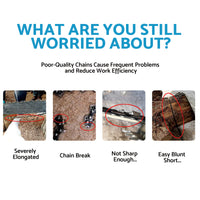 {{ 1pcs Tungsten Chainsaw Chain 3/8 .043 40DL Suitable for OZITO OCS-018 PXCCSS-018 }} - Buy Car Parts Online at {{ Kaka Auto Parts }}.