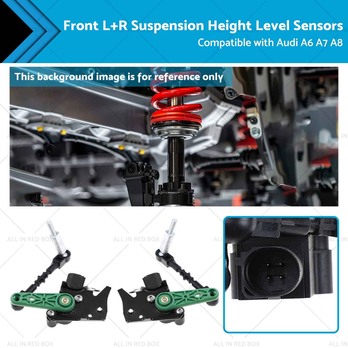 {{ Front LR Suspension Height Level Sensors 4H0941285G Suitable for Audi A6 A7 A8 }} - Buy Car Parts Online at {{ Kaka Auto Parts }}.