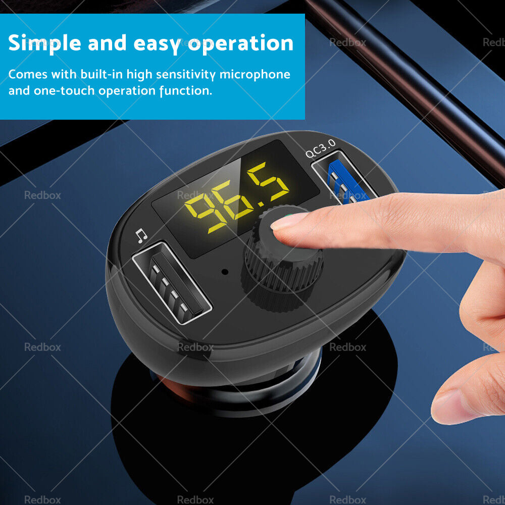 {{ Bluetooth-5. 0 Radio Car Kit Wireless FM Transmitter Dual USB Charger MP3 Player }} - Buy Car Parts Online at {{ Kaka Auto Parts }}.