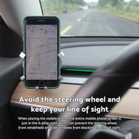 360° Rotating GPS Navigation & Cell Phone Holder Stand Suitable For Tesla Model 3 & Y