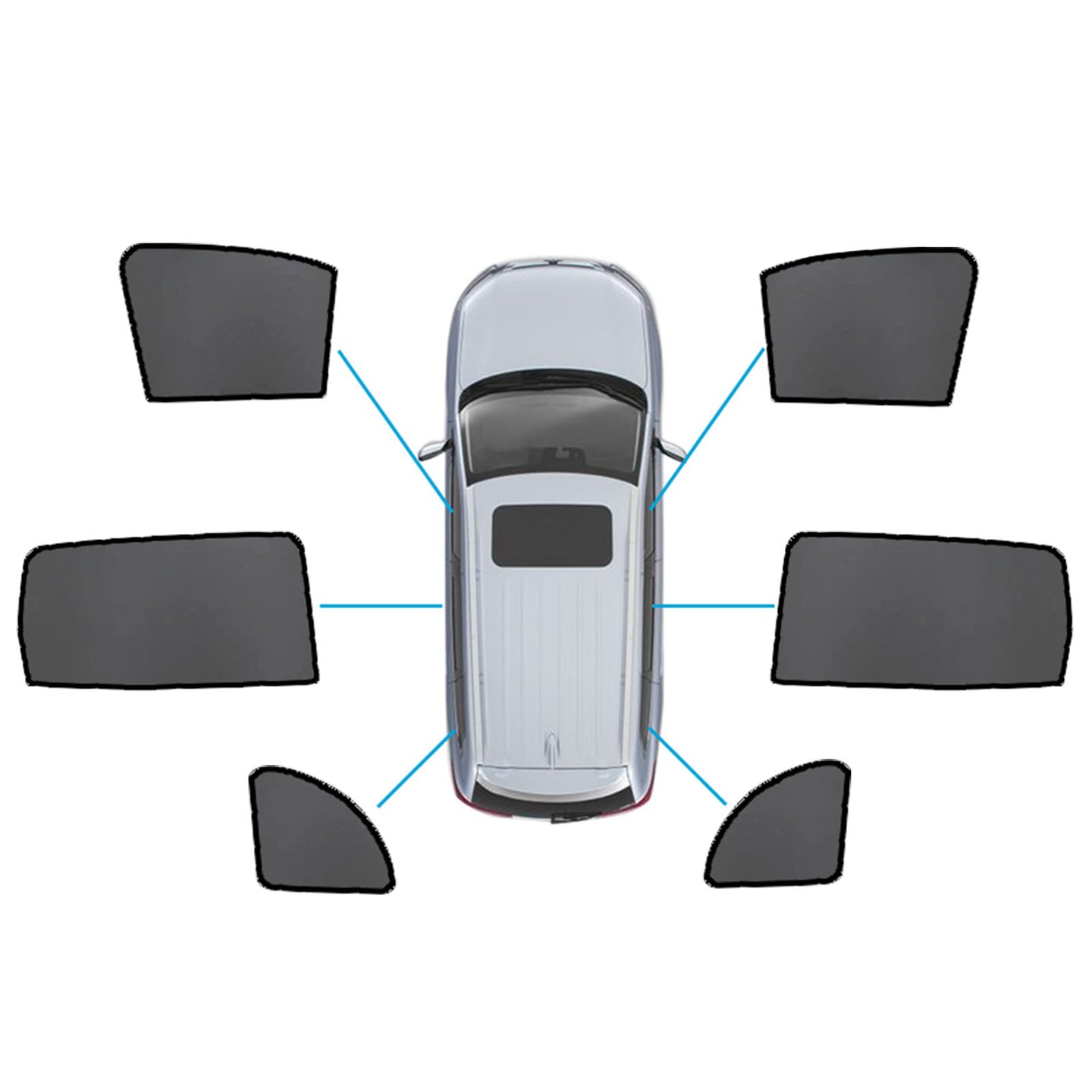 {{ Magnetic Sun Shades Suitable for Mercedes Benz GLB X247 20+  Windows Sun Blind }} - Buy Car Parts Online at {{ Kaka Auto Parts }}.