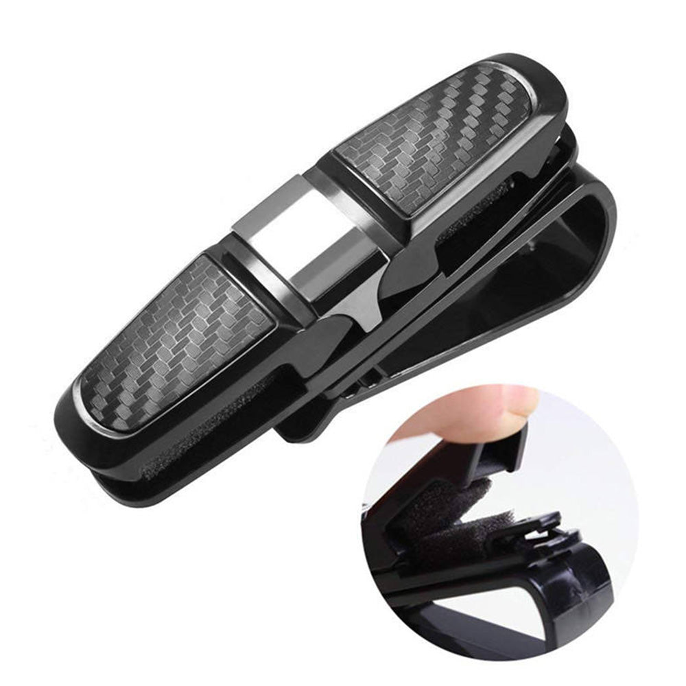 2x Car Sunglasses Holder Clip Case Eyeglasses Ticket Card Mount