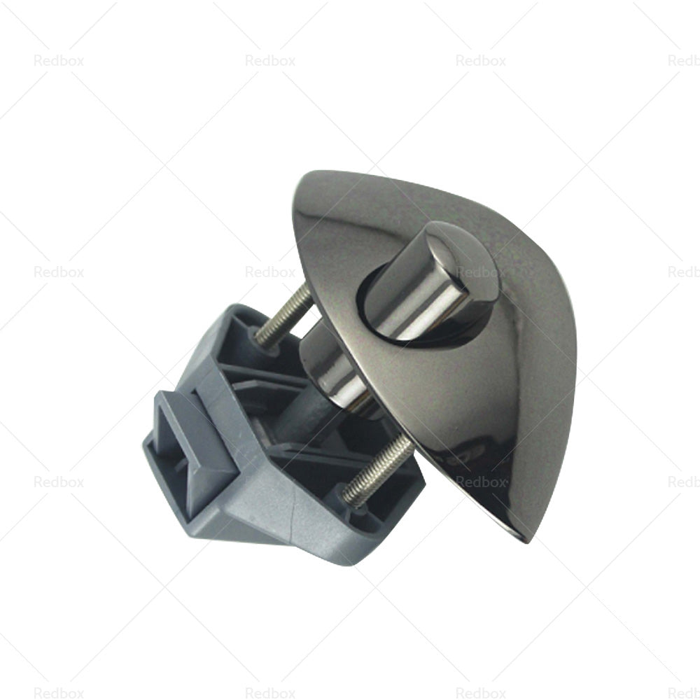 {{ 2x Zinc Alloy Half Moon Handle Push Lock Knob For Camper RV Kitchen Cabin Black }} - Buy Car Parts Online at {{ Kaka Auto Parts }}.