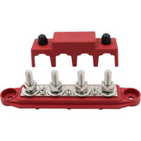 2x M8 4-Post 250A DC 48V Studs Bus Bar Power Distribution Box Terminal Block Suitable For Heavy Duty Applications