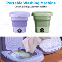 {{ 8L Foldable Washing Machine Portable 3 Modes Deep Cleaning Automatic Washer 240V }} - Buy Car Parts Online at {{ Kaka Auto Parts }}.