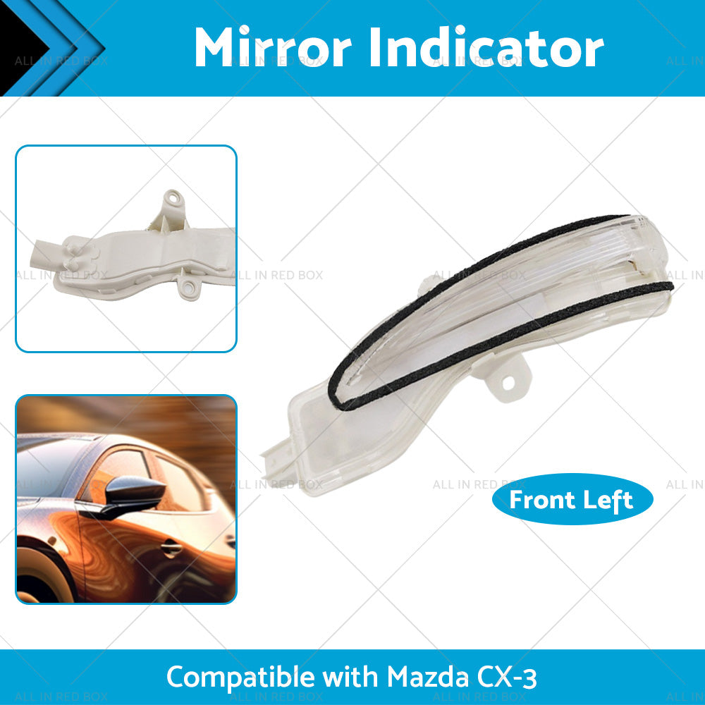 {{ Left Side Mirror Light Indicator Blinker Suitable for Mazda CX-3 CX3 2015-2022 }} - Buy Car Parts Online at {{ Kaka Auto Parts }}.
