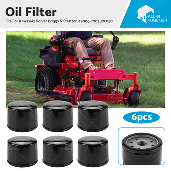 compare product 6x Oil Filter for Kawasaki Kohler Briggs  and  Stratton 49065-7007 , 28 050