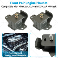 {{ Front Pair Engine Mounts Suitable for Hilux 3. 0L KUN26R KUN16R KUN25R 05-16 }} - Buy Car Parts Online at {{ Kaka Auto Parts }}.