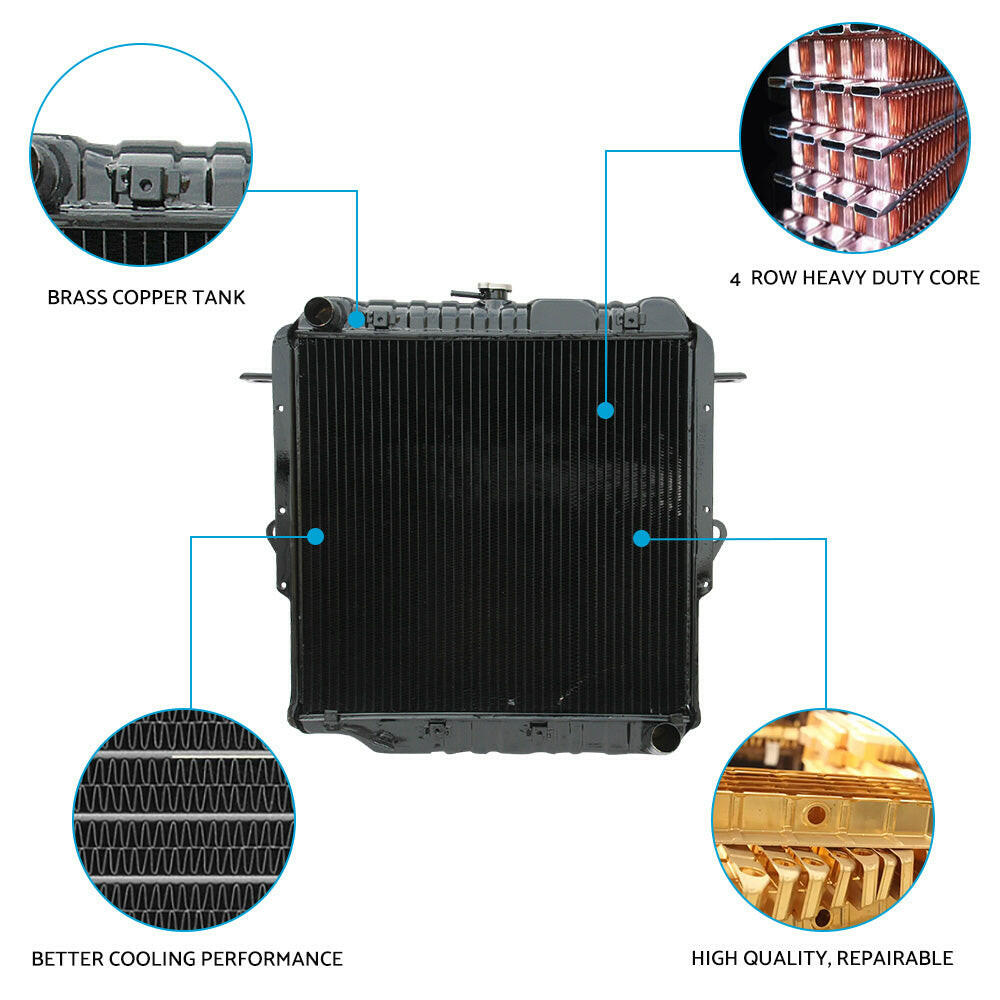 4 Row Radiator Suitable For Toyota Land Cruiser 70 Series HZJ75 1HZ75 1990¨C2001