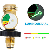 QCC Gas Pressure Gauge Level Indicator Suitable For Propane Gas Bottle Cylinder