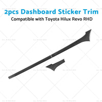 {{ Carbon Fiber Dashboard Sticker Trim Suitable For Toyota Hilux Revo 2015-2023 RHD }} - Buy Car Parts Online at {{ Kaka Auto Parts }}.