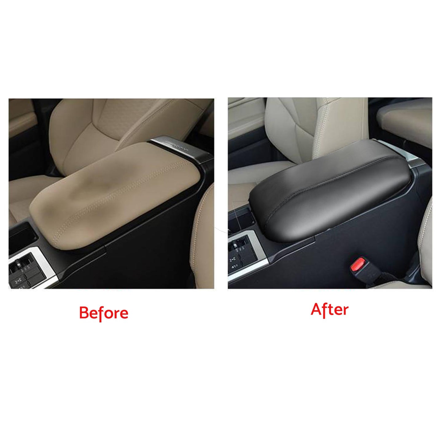 {{ Leather Center Armrest Cover Trim Suitable For Toyota Prado LC250 2024 2025 RHD }} - Buy Car Parts Online at {{ Kaka Auto Parts }}.