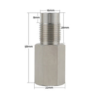 Oxygen O2 Sensor Spacer Adapter CEL Cleaner Mini Cat with Catalytic Converter