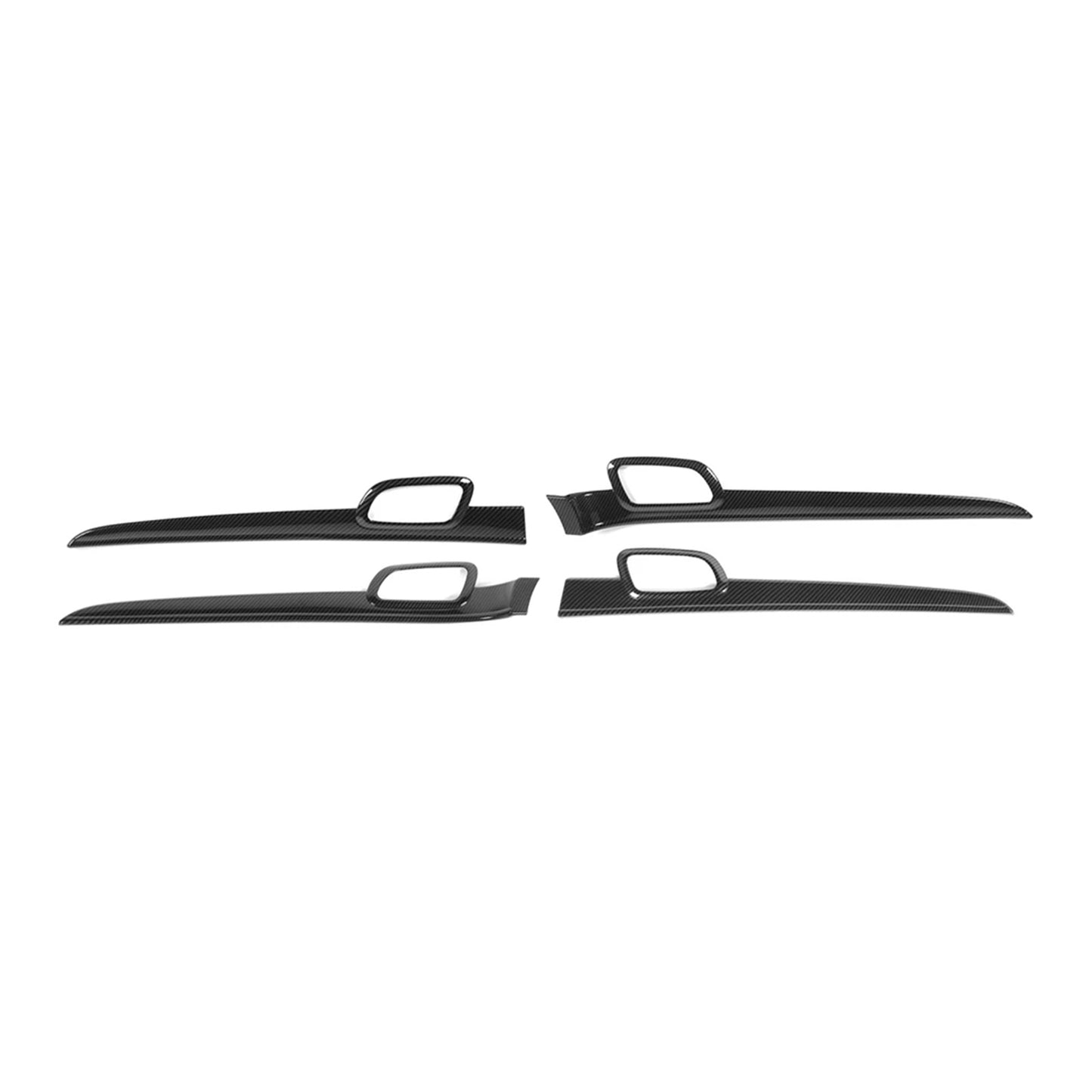 Carbon Fiber Door Handle Decor Cover Trim Strips Suitable For Jeep Grand Cherokee