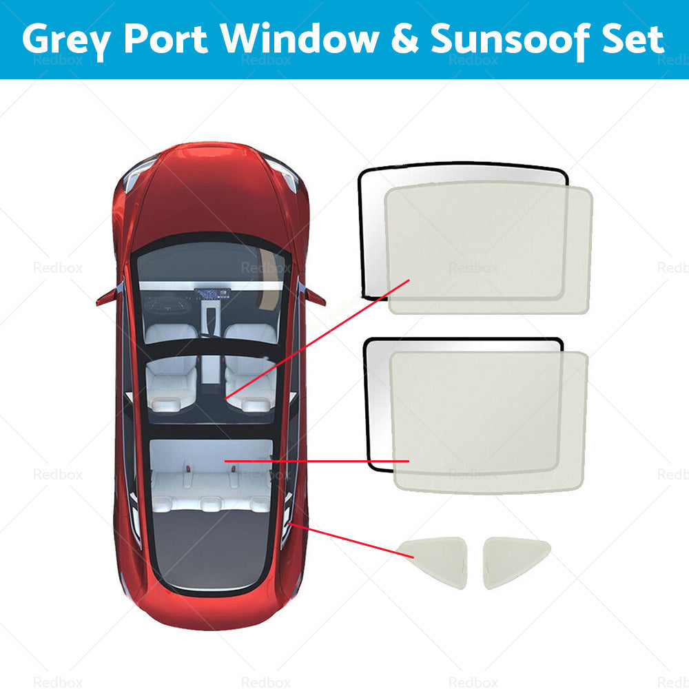 {{ Sunroof Window Sunshade Front Rear UV Film Windshield Window For Tesla Model Y }} - Buy Car Parts Online at {{ Kaka Auto Parts }}.