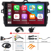 In-Dash Units 9inch Touch Screen Stereo CarPlay Suitable For Toyota Corolla 2009-13