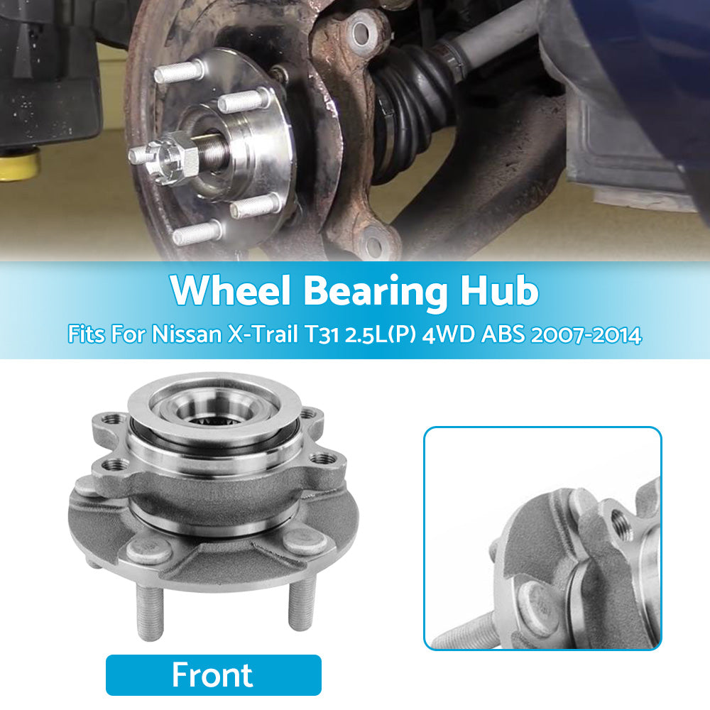{{ Front Wheel Bearing Hub Fits For Nissan X-Trail T31 2. 5L P  4WD ABS 2007-2014 }} - Buy Car Parts Online at {{ Kaka Auto Parts }}.