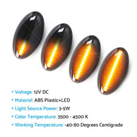 {{ Pair LED Side Indicator Turn Signal Light Lamp For Mini Cooper JCW R50 R53 R52 }} - Buy Car Parts Online at {{ Kaka Auto Parts }}.