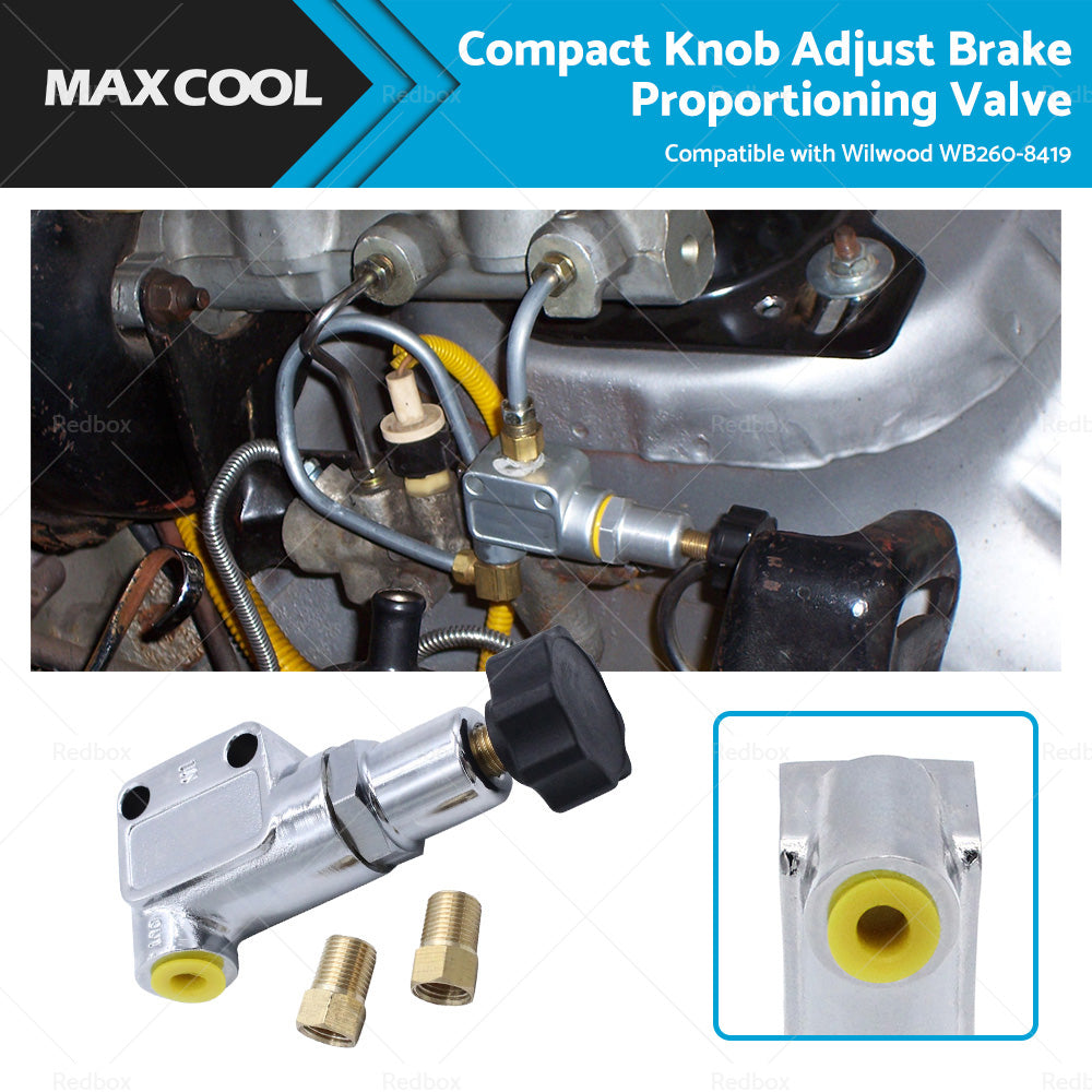 {{ Compact Knob Adjust Brake Proportioning Valve Suitable For Wilwood WB260-8419 }} - Buy Car Parts Online at {{ Kaka Auto Parts }}.