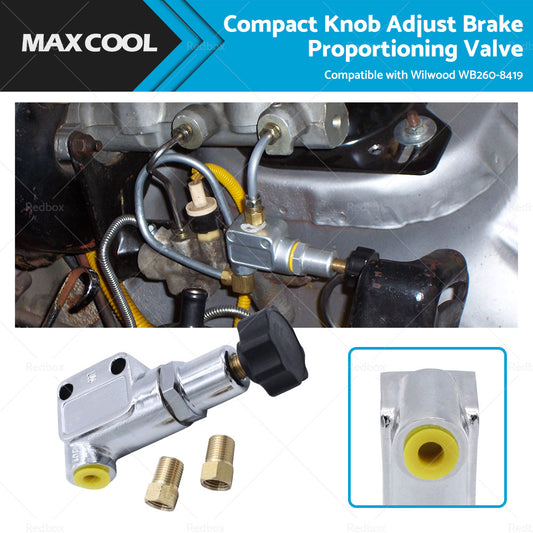 {{ Compact Knob Adjust Brake Proportioning Valve Suitable For Wilwood WB260-8419 }} - Buy Car Parts Online at {{ Kaka Auto Parts }}.