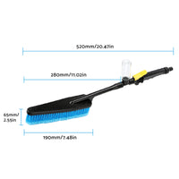 Car Cleaning Wash Brush Tool Long Handle Flow Switch Foam Bottle Professional