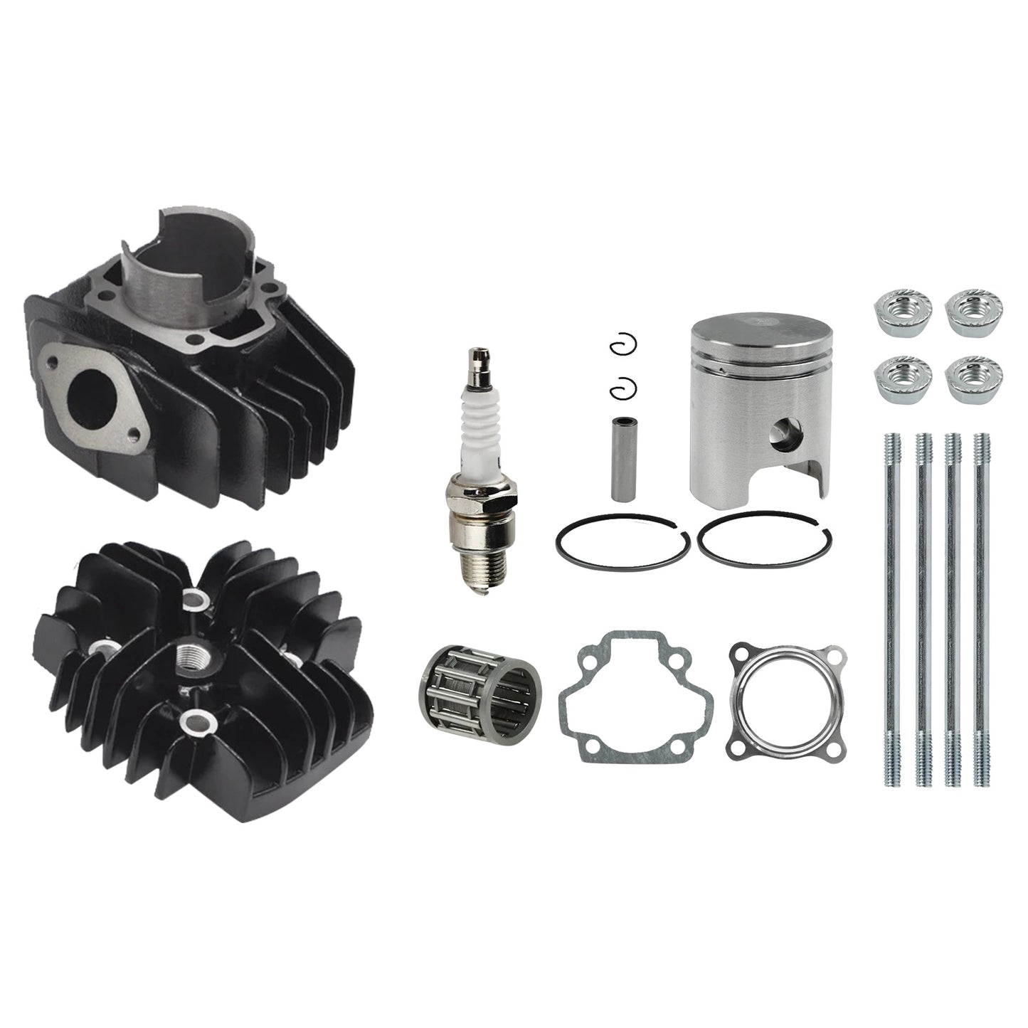 Big Bore Cylinder Piston & Gasket Kit Suitable For Yamaha PW50, QT50 60cc 1981-2009