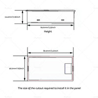 {{ DC 6. 5~100V 20-50-100A LCD Digital Combo Panel Display Volt Amp Power Watt Meter }} - Buy Car Parts Online at {{ Kaka Auto Parts }}.