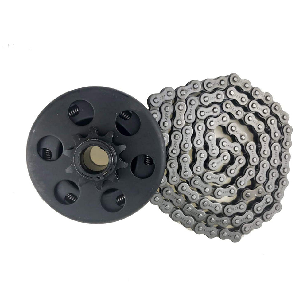 Centrifugal Clutch 3 or 4 Inch Bore 10 Tooth With 420 Chain Suitable For Go-Kart 6.5HP