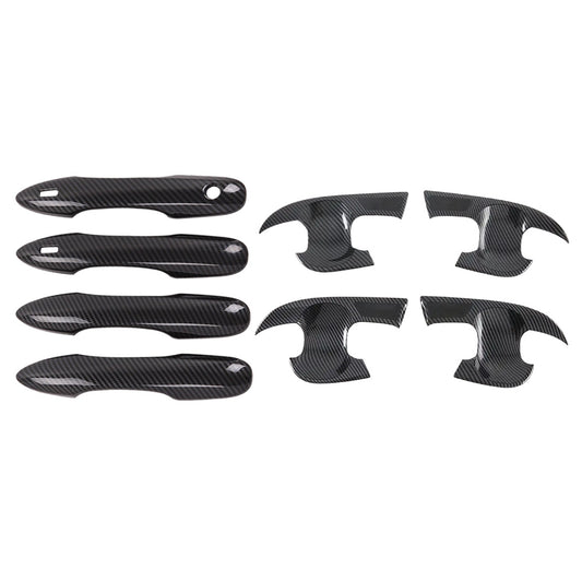 Carbon Fiber Door Handle Cover  and  Bowl Cup Surround Kit Suitable For Toyota Camry