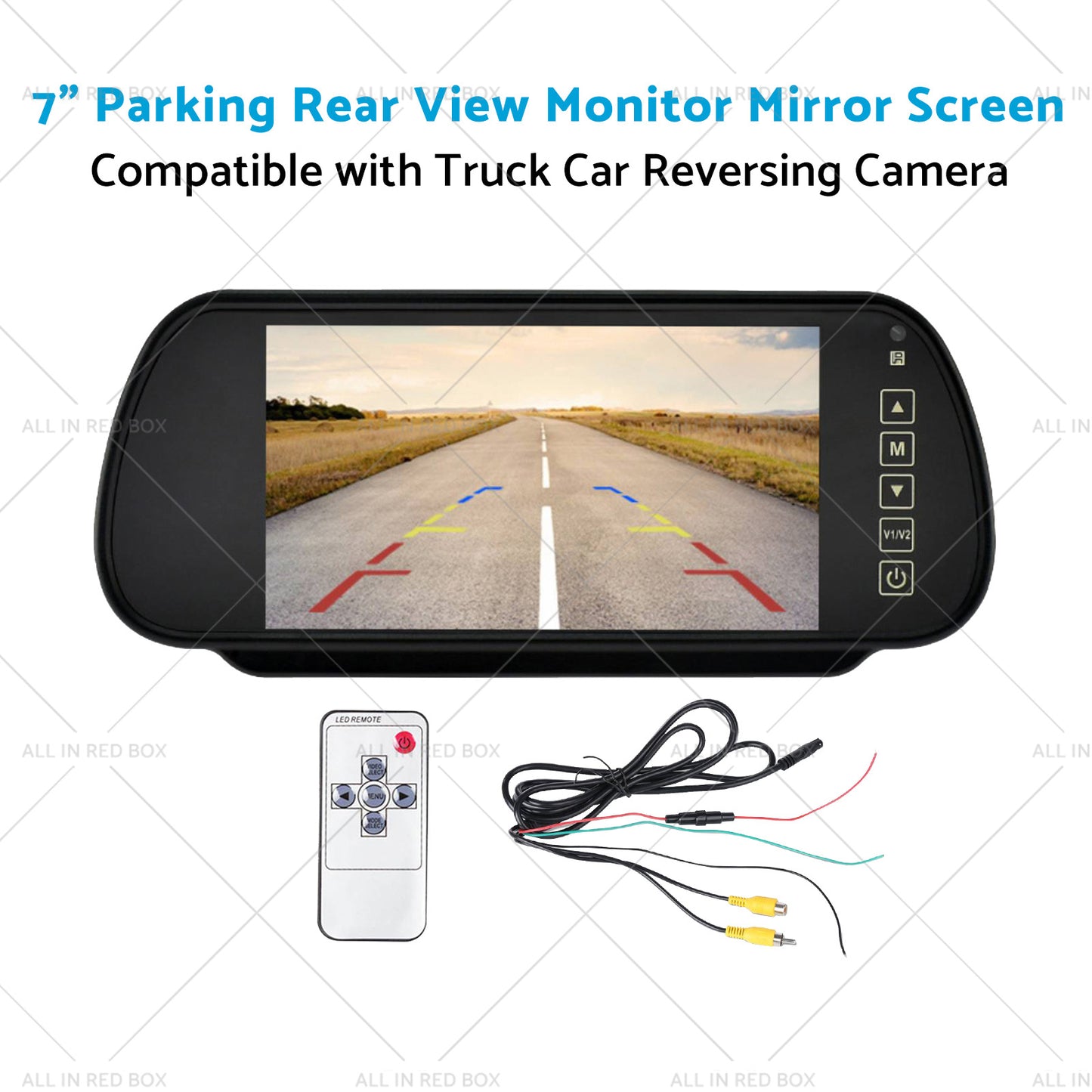 {{ 7 inch  Parking Rear View Monitor Mirror Screen Suitable for Truck Reversing Camera }} - Buy Car Parts Online at {{ Kaka Auto Parts }}.