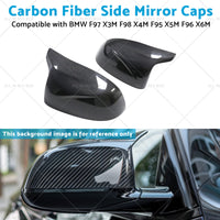 {{ Carbon Fiber Side Mirror Caps Suitable for BMW X5M F96 X6M F97 X3M F98 X4M F95 }} - Buy Car Parts Online at {{ Kaka Auto Parts }}.