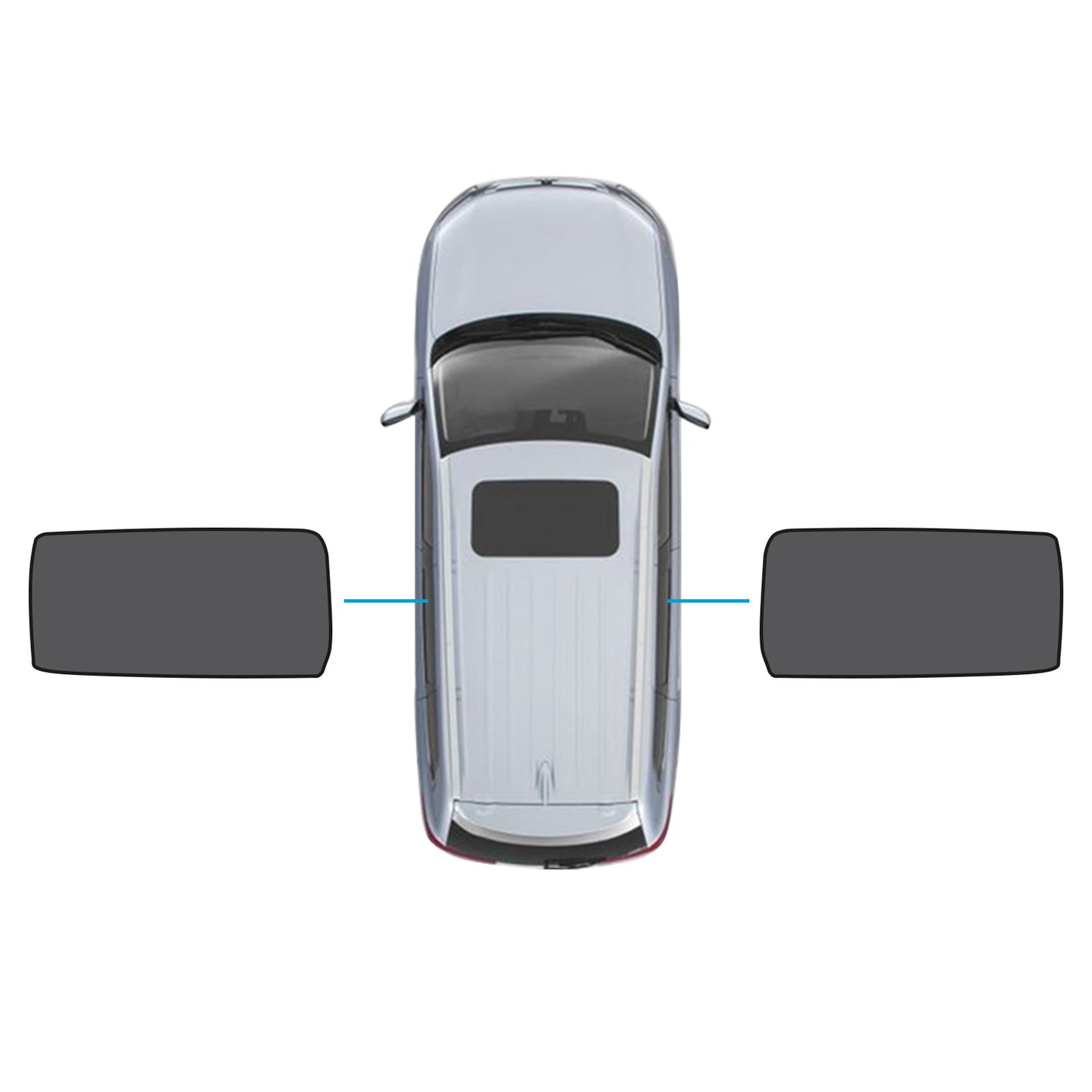 {{ 2x Rear Port Window Magnetic Mesh Sunshades Suitable for Kia Carnival YP Series }} - Buy Car Parts Online at {{ Kaka Auto Parts }}.