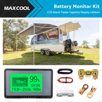 compare product 350A MAX 500A LCD Alarm Tester Capacity Display Lithium Battery Monitor Caravan