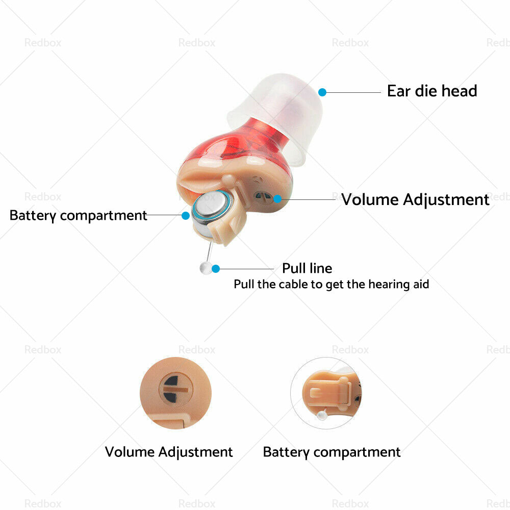 {{ Digital Invisible Hearing Aid MiNi CIC Small Sound Voice Amplifier Enhancer L R }} - Buy Car Parts Online at {{ Kaka Auto Parts }}.
