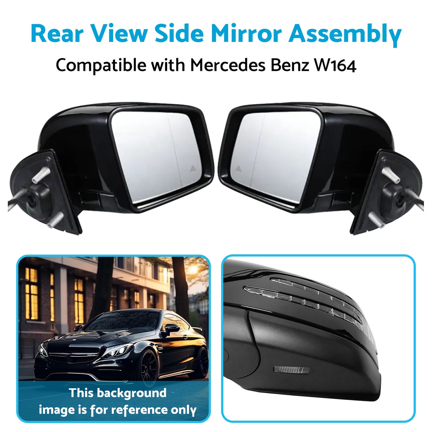 {{ View Side Mirror Assembly Rear Suitable for 05-11 Mercedes Benz W164 X164 ML GL }} - Buy Car Parts Online at {{ Kaka Auto Parts }}.