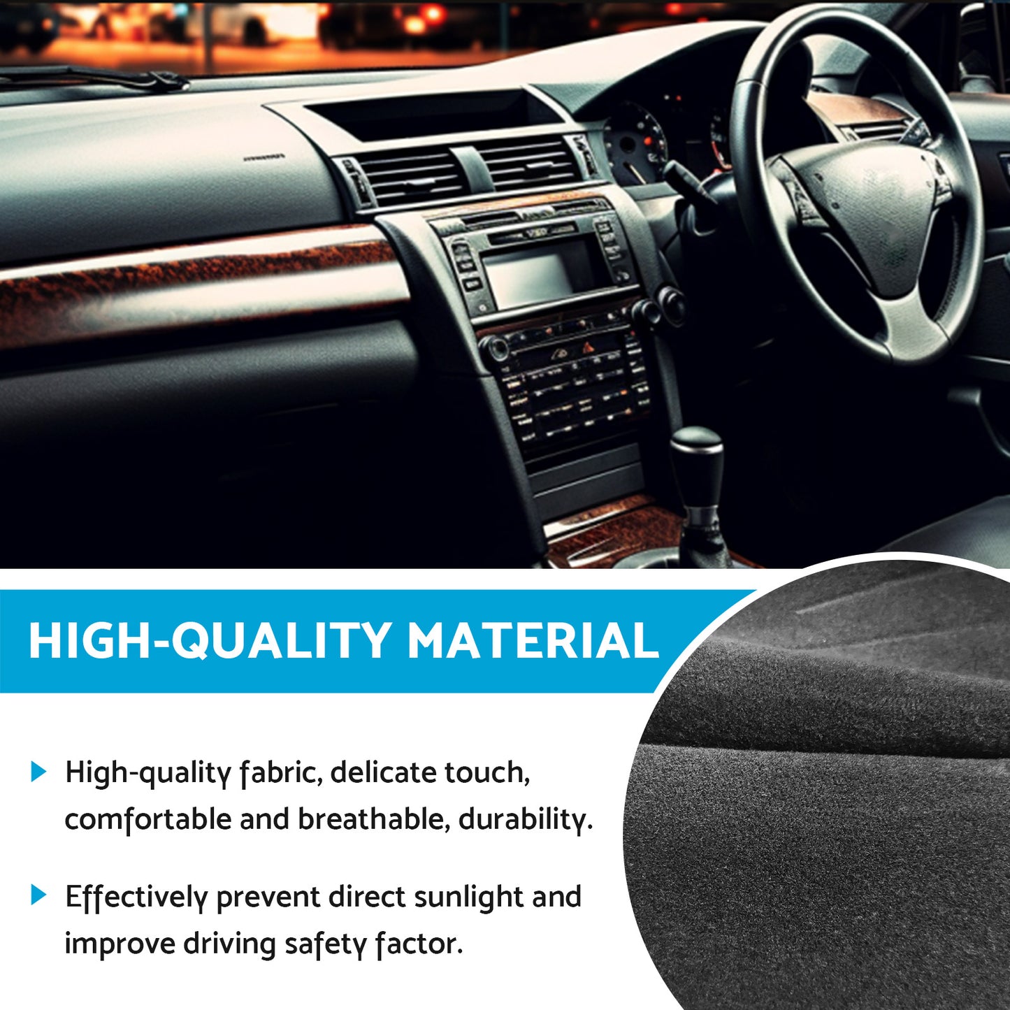 Dash Mat Cover Suitable For Honda Accord Euro CL9 2003-2008 No Sat Nav