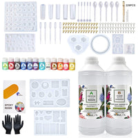 Epoxy Resin 1:1 AB Kit Craft Coating UV Color Pigment Paste Liquid Silicone Mold