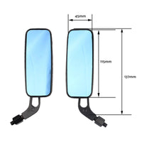 8-10mm Motorcycle Mirrors Suitable For Chopper, Cruiser, Bobber, Racer & Cafe Scooter