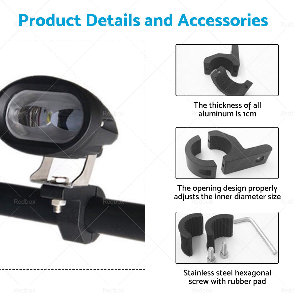 {{ 4x19-32mm 1. 2inch Bullbar Pipe Mount Bracket Clamps LED Work Light Bar3 set Insert }} - Buy Car Parts Online at {{ Kaka Auto Parts }}.